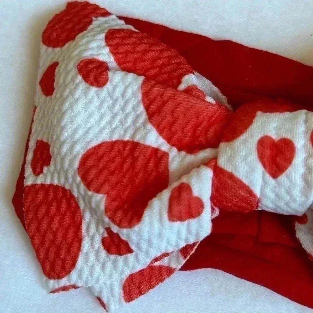 Valentine Bohemian Bow Headband - Picture 3 of 5